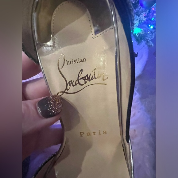 Authentic Christian Louboutin Tac Clac Glitter D’Orsay Heels – Limited Edition - Picture 10 of 13